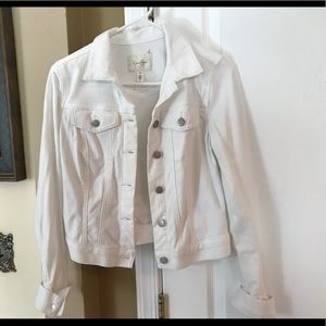 Jessica Simpson White Denim Jacket
